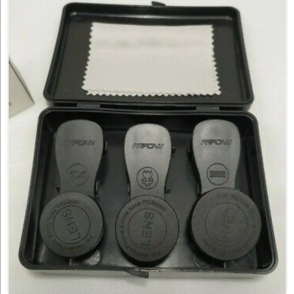 New! MPOW iPhone Clip On Lenses Kit Magnified Photography Micro Fish Eye